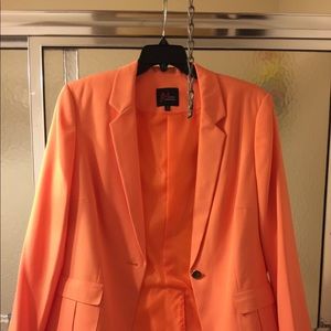 NWT JM Studio Orange Jacket Sz 16; Lined $60